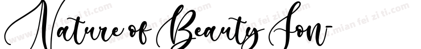 Nature of Beauty Fon字体转换